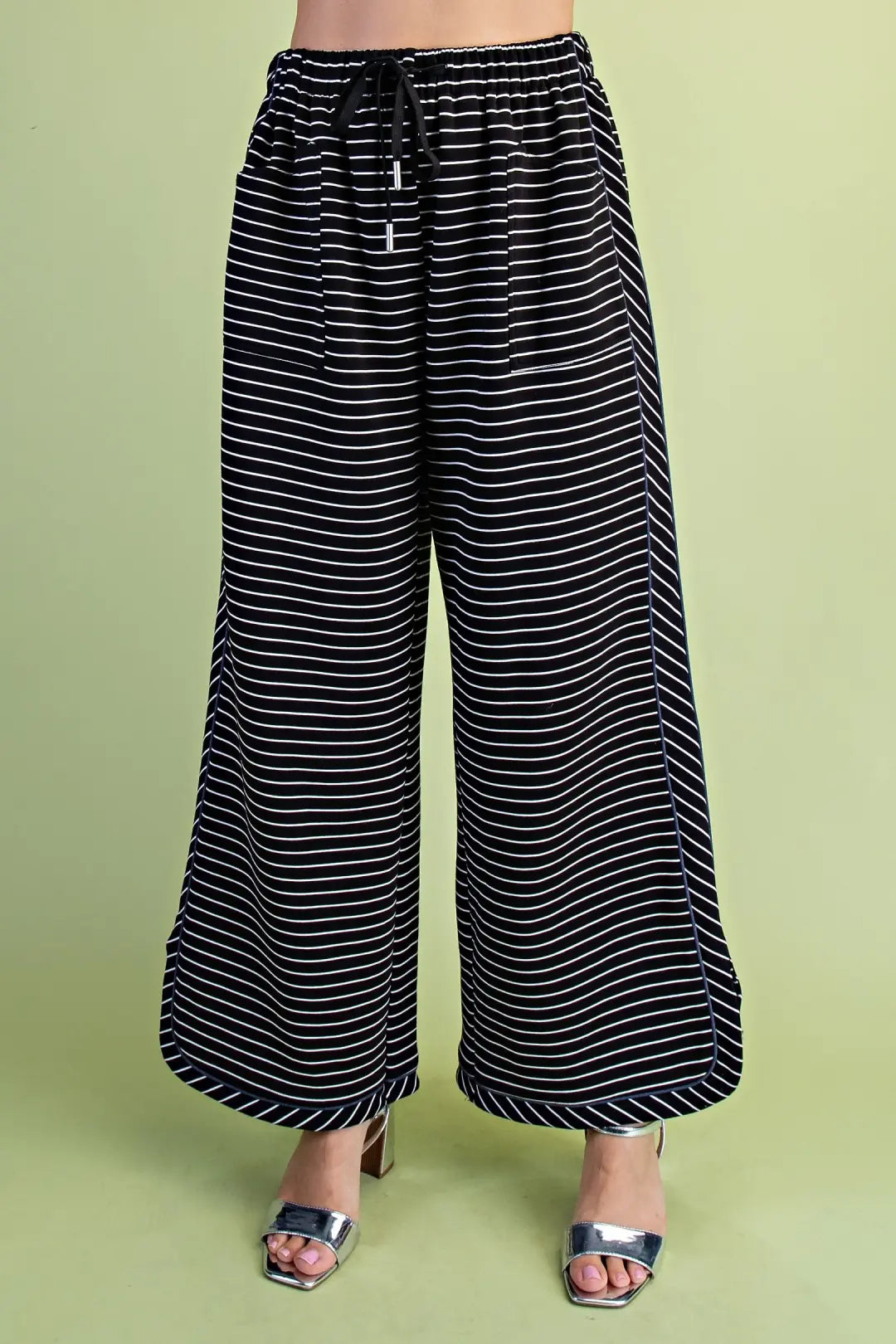 Knit Stipe Pants