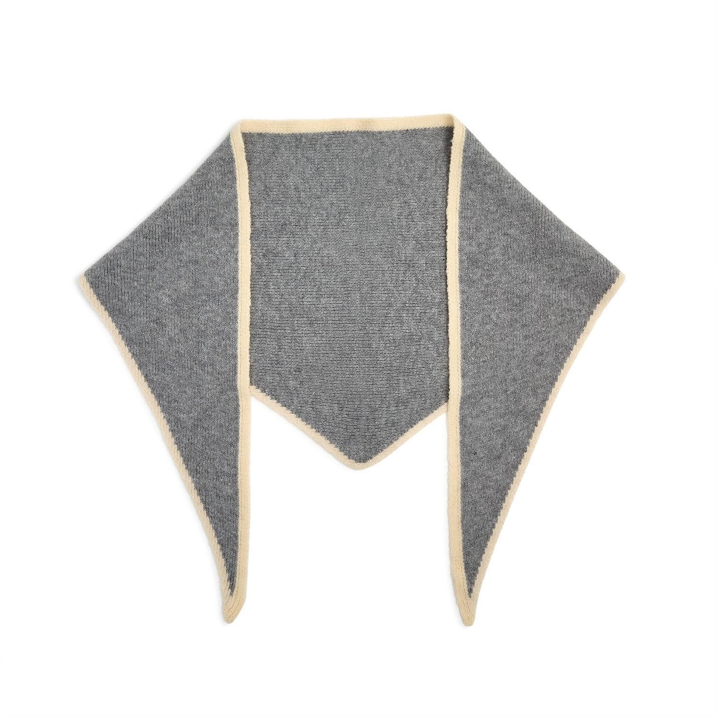 Contrast Border Triangle Scarf