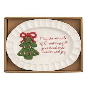 Christmas Sentiment Plate