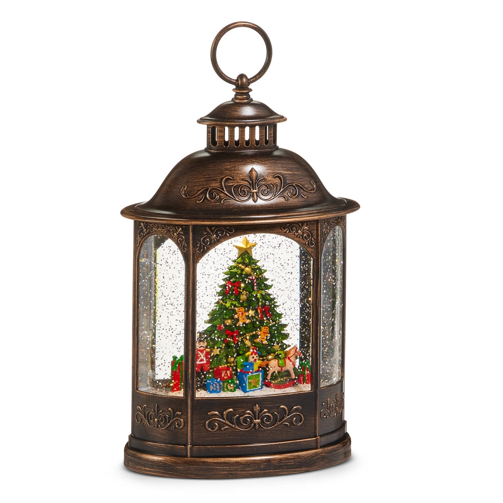 11" Tree Musical Lighted Water Lantern