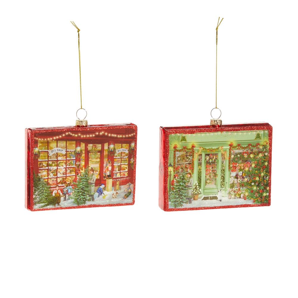 4.75" Holiday Shopping Rectangle Ornament