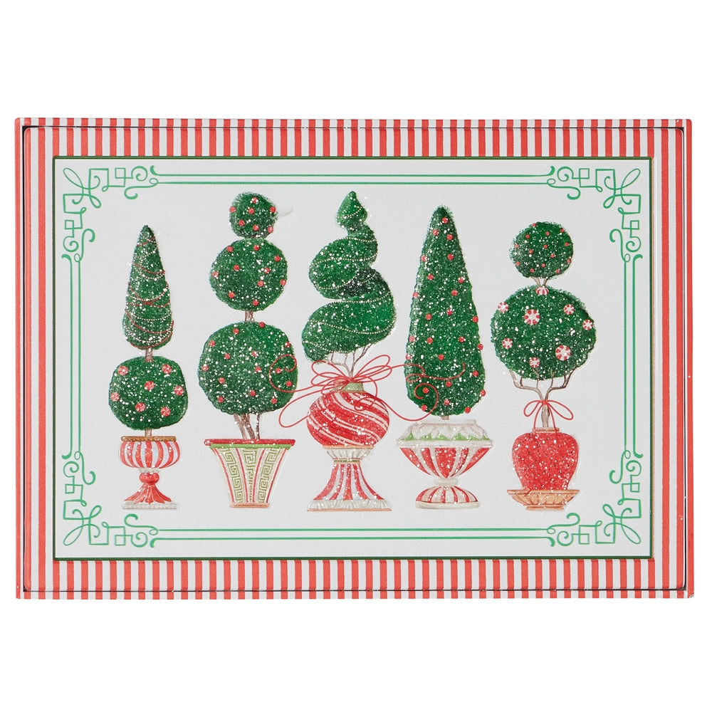 16" Topiary Metal Wall Art