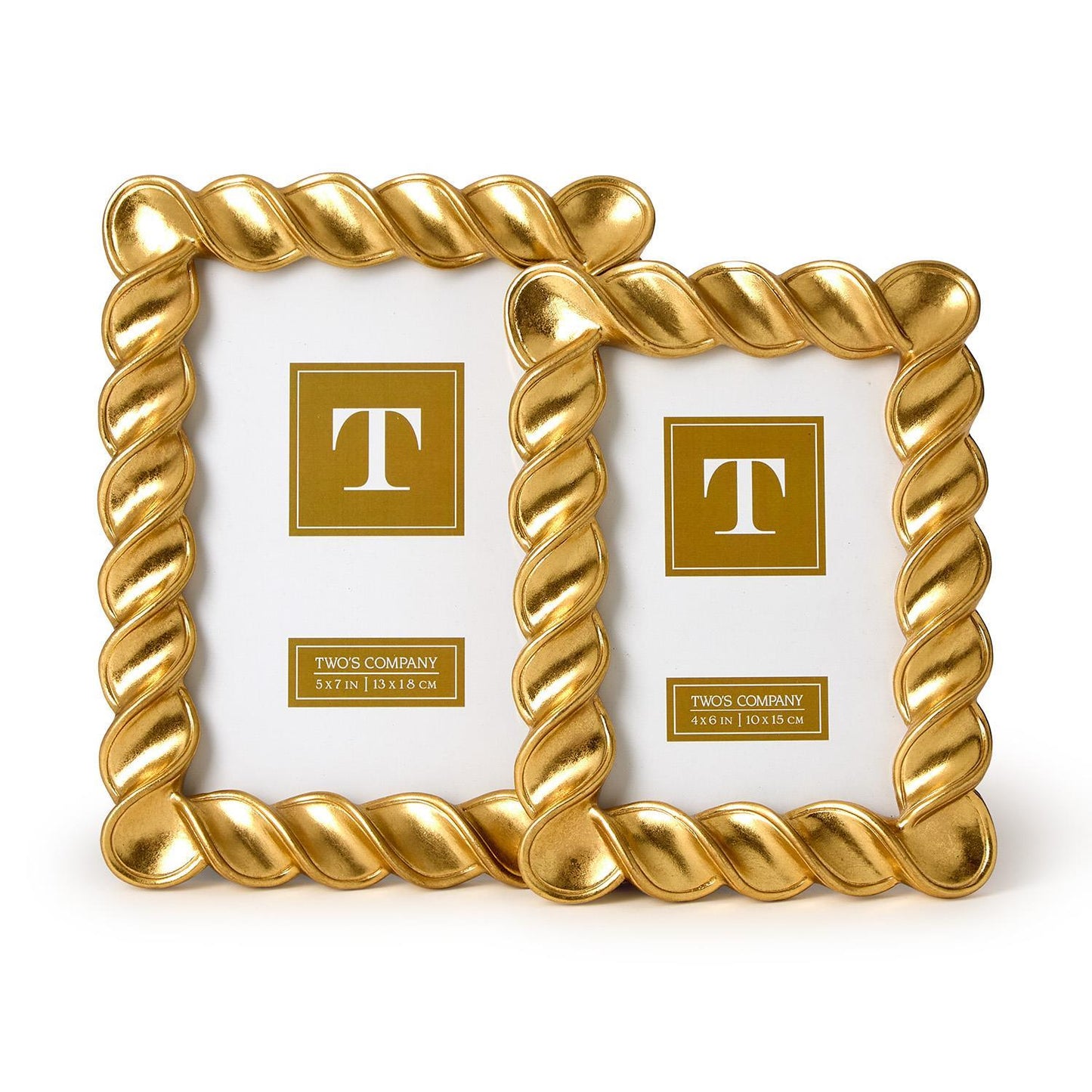 Twist Gold Leaf Frames