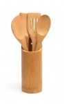 Bamboo Tool Holder with 4 Tools