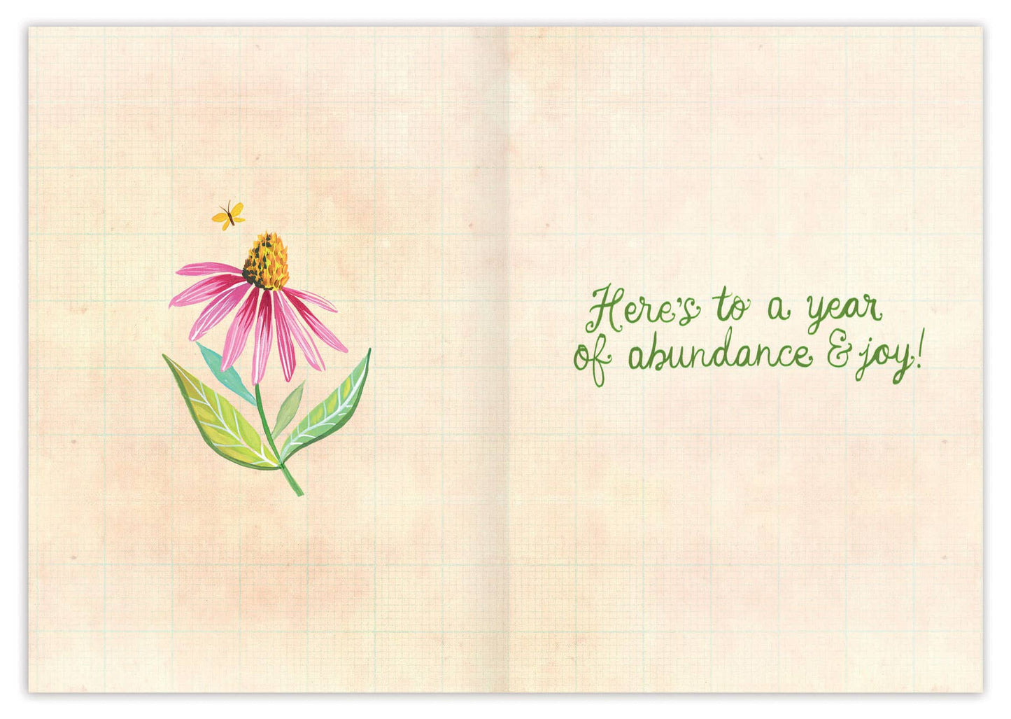 Peach Bouquet Birthday Card