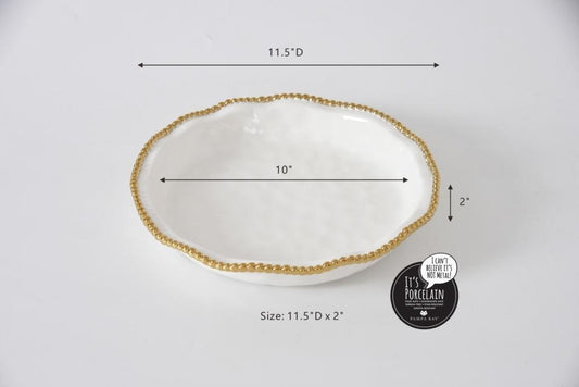 Golden Salerno 10" Pie Dish