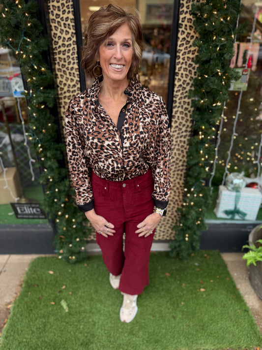 Corduroy Wide Leg Pants