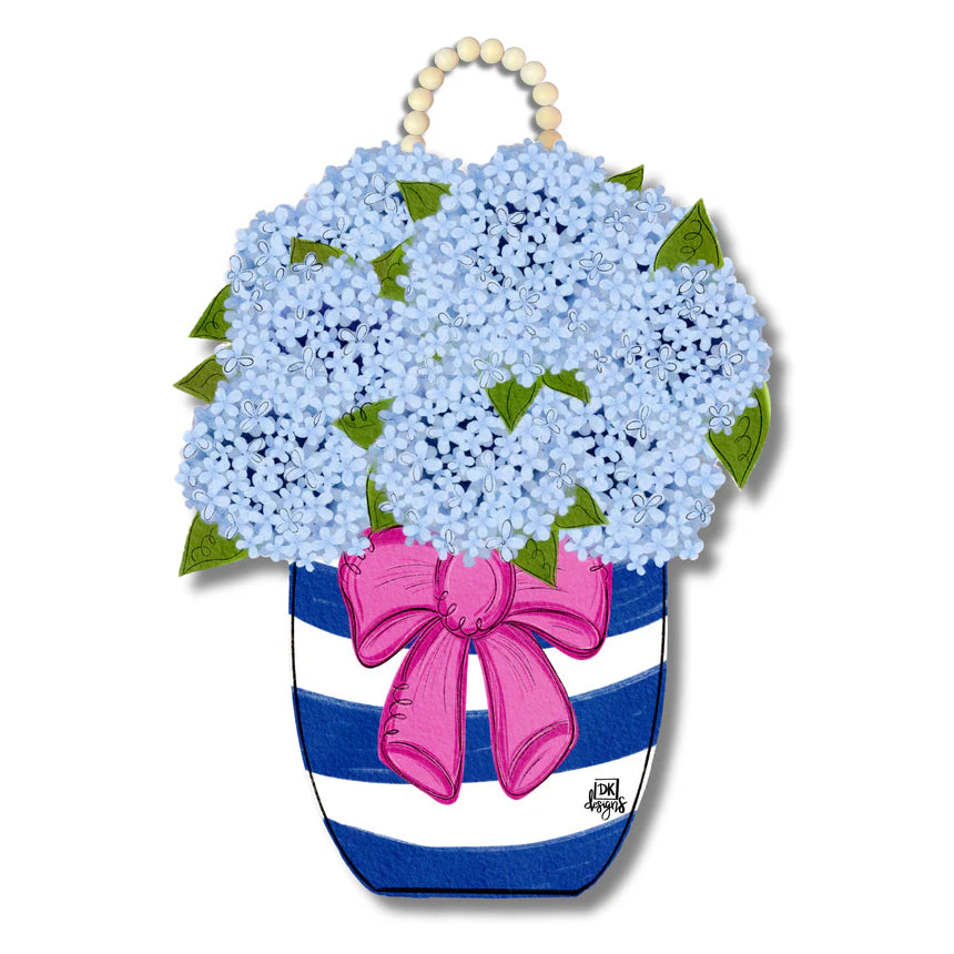 Hydrangea Jar Door Hanger