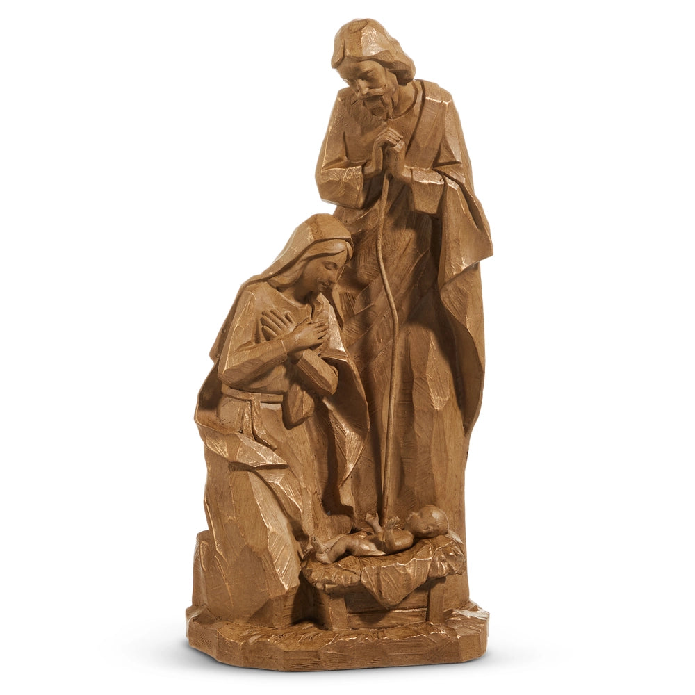 16" Carved Holy Family