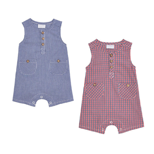 Gingham Rompers