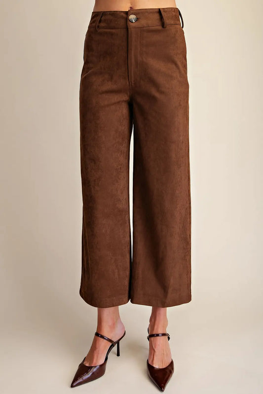 Faux Suede Pants