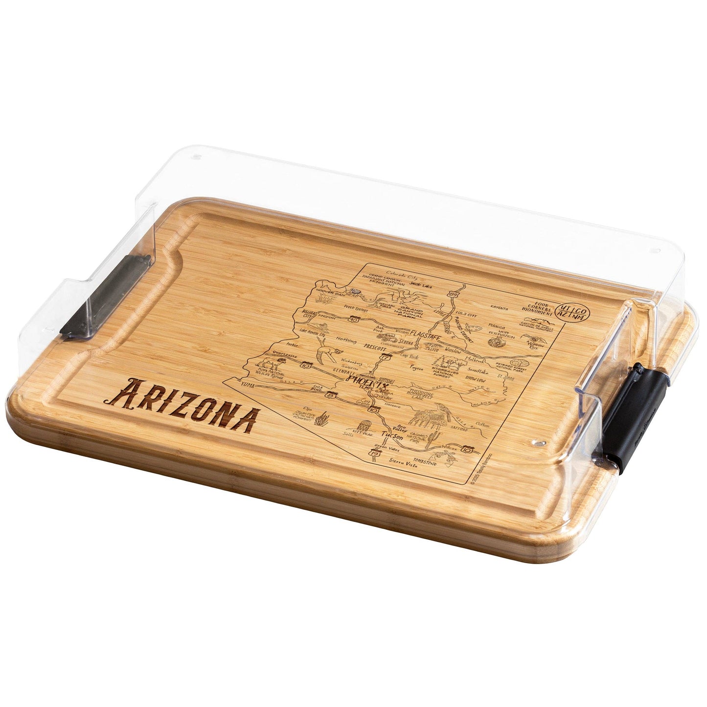 Flip, Serve & Store™ State Charcuterie Board with Lid: Texas
