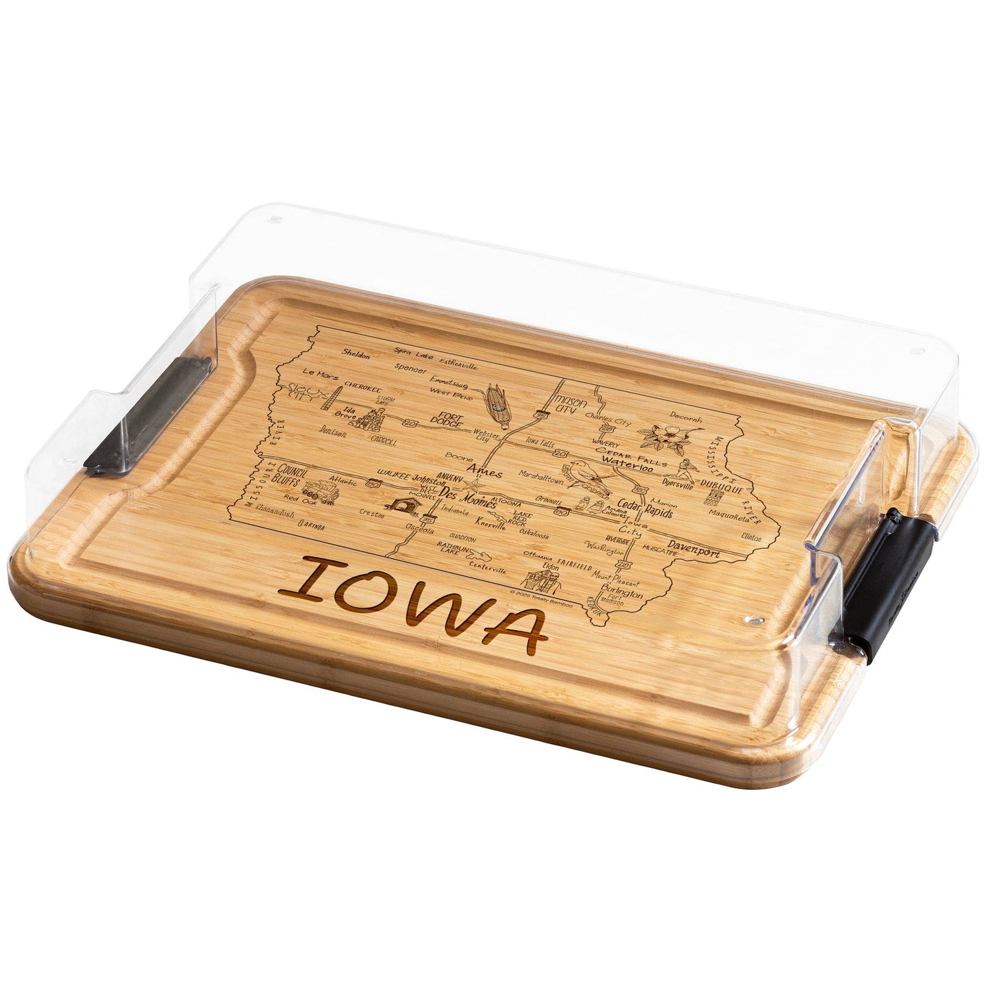 Flip, Serve & Store™ State Charcuterie Board with Lid: Texas