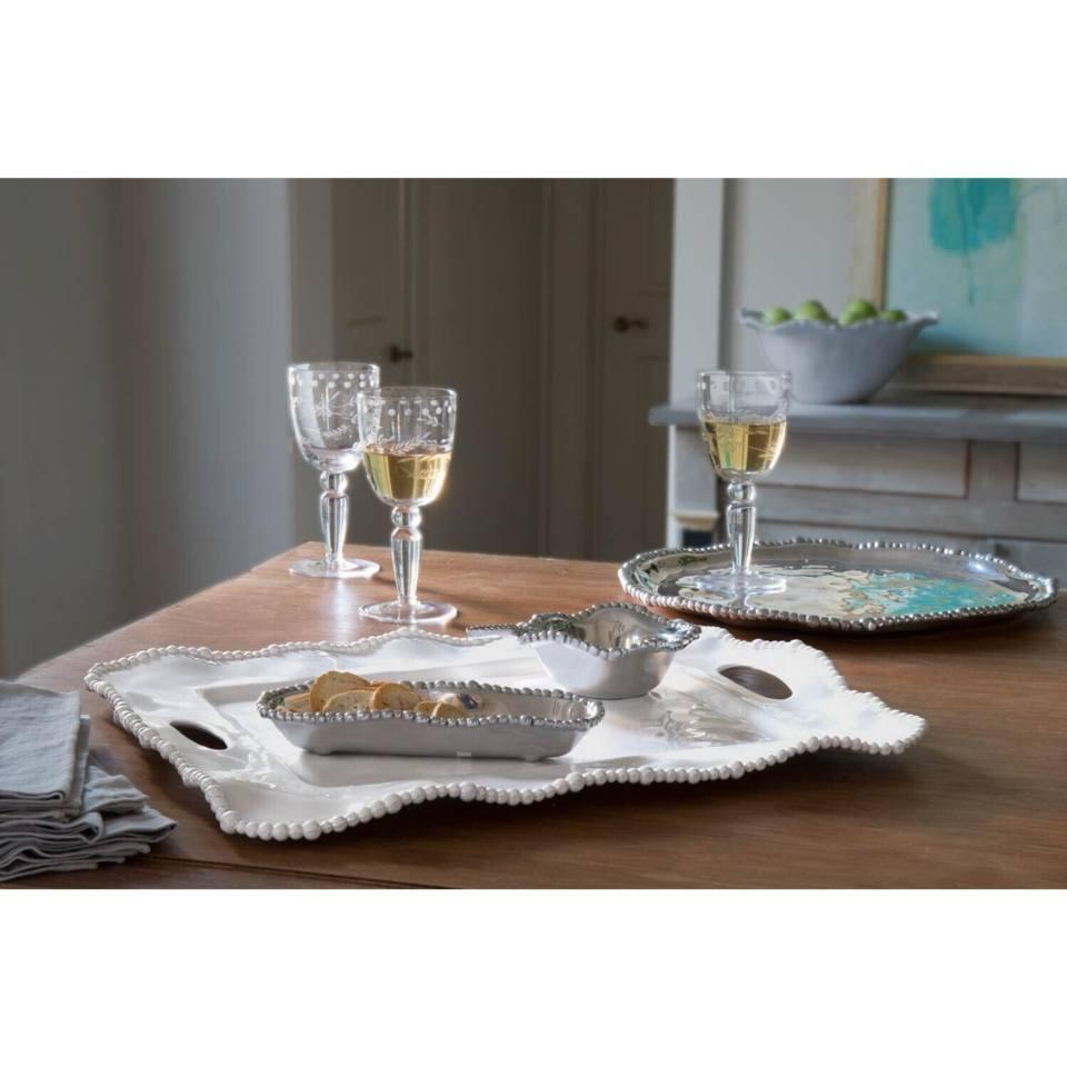 Alegria Rectangular Tray with Handles