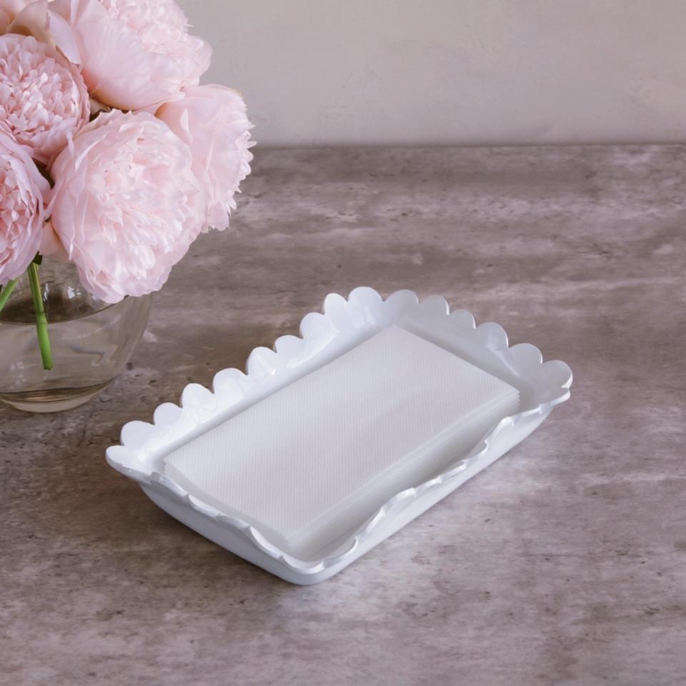 Colette Guest Towel Holder (White)