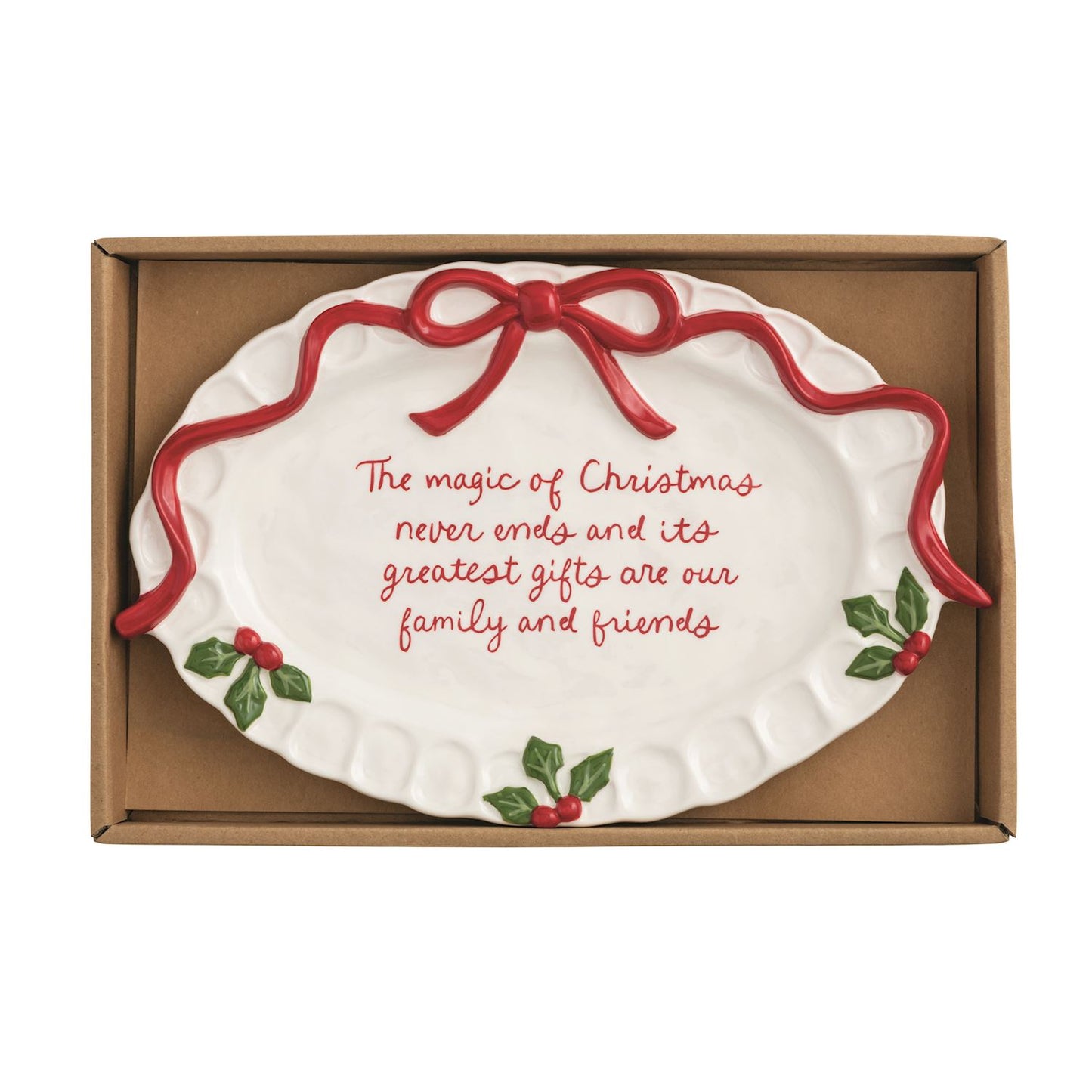 Christmas Sentiment Plate