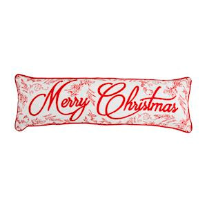 Merry Christmas Toile Pillow