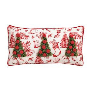 Tree Embellished Pillow
