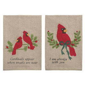 Cardinal Embordered Towel
