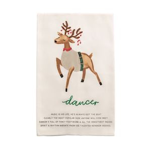 Dancer Reindeer Poem Towel