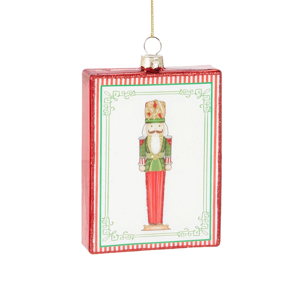 5" Glass Nutcracker Ornament