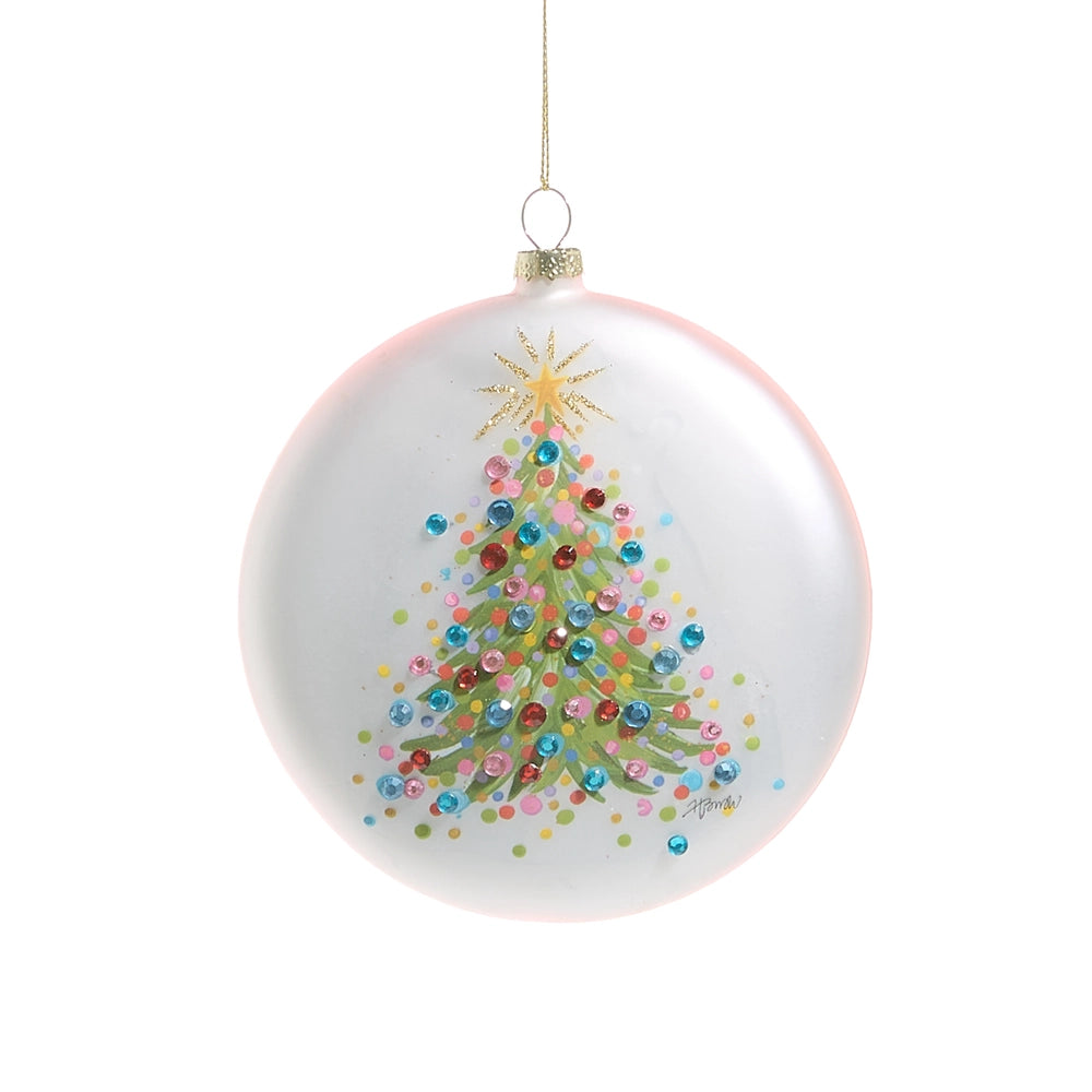 5" Confetti Tree Disc Ornament