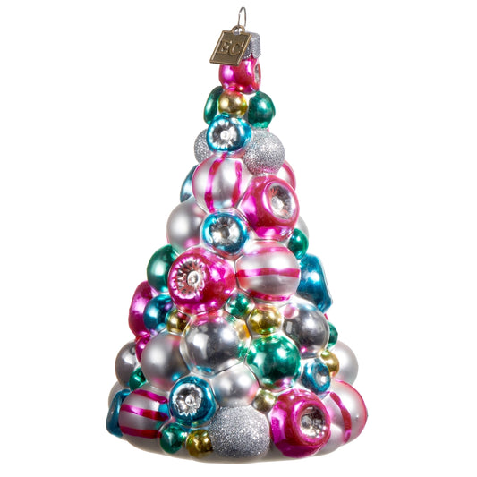 5.5" Multicolored Reflector Tree Ornament