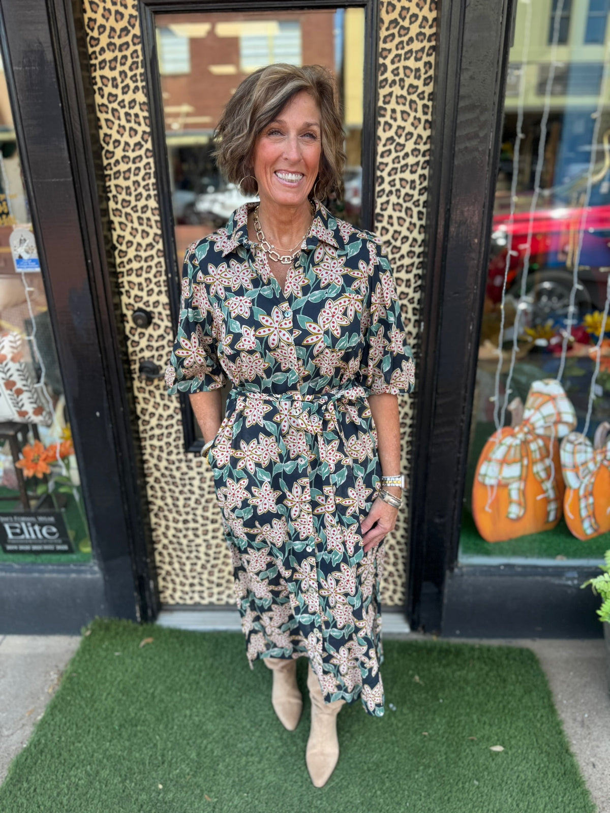 Floral pattern dress