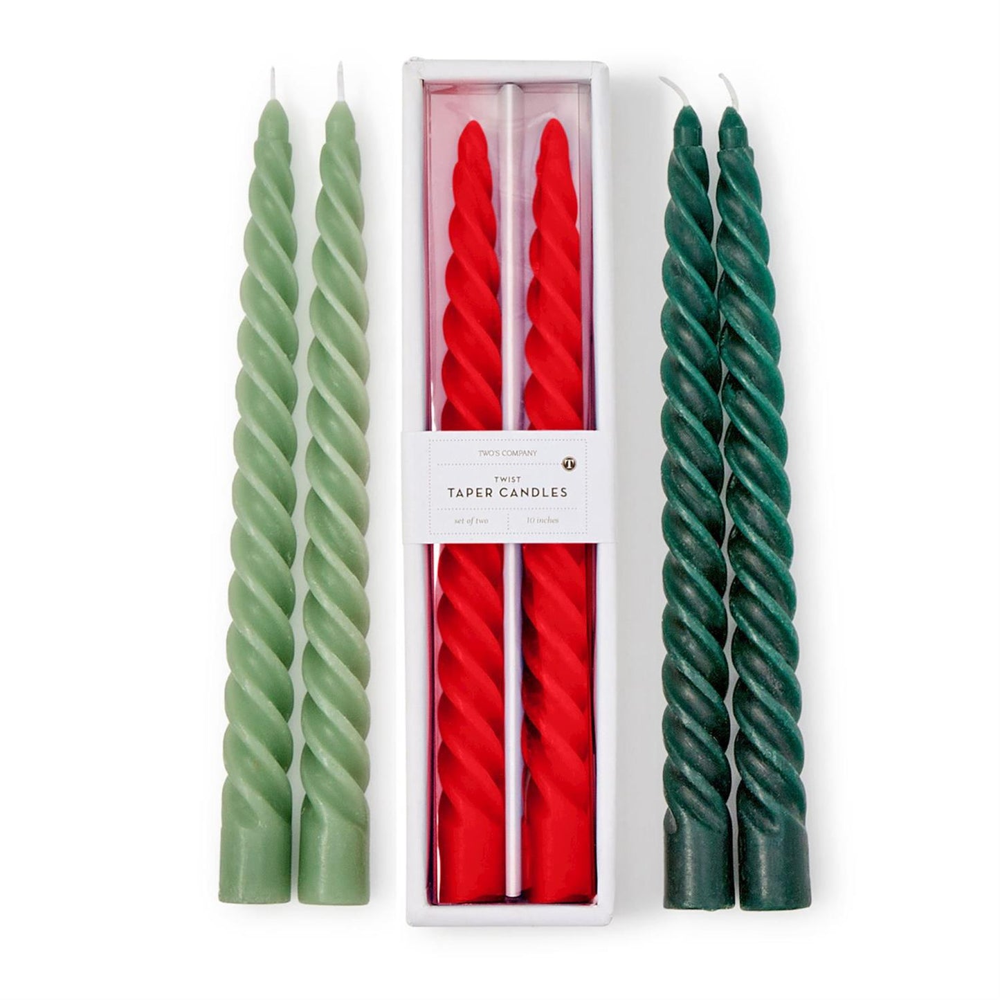 Twist Taper Christmas Candles