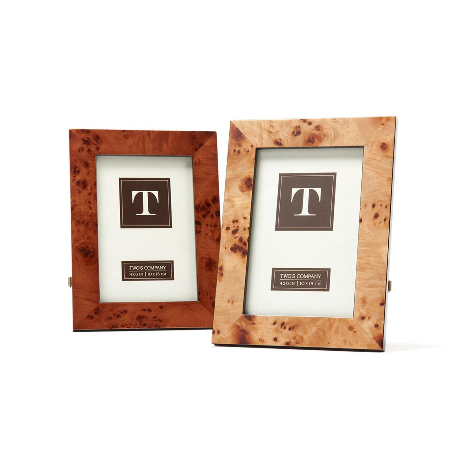 Burled Wood 4" x 6" Photo Frame