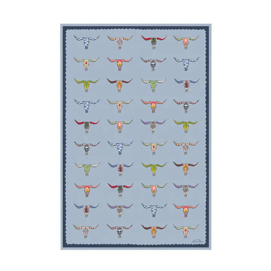 Longhorn Tea Towel
