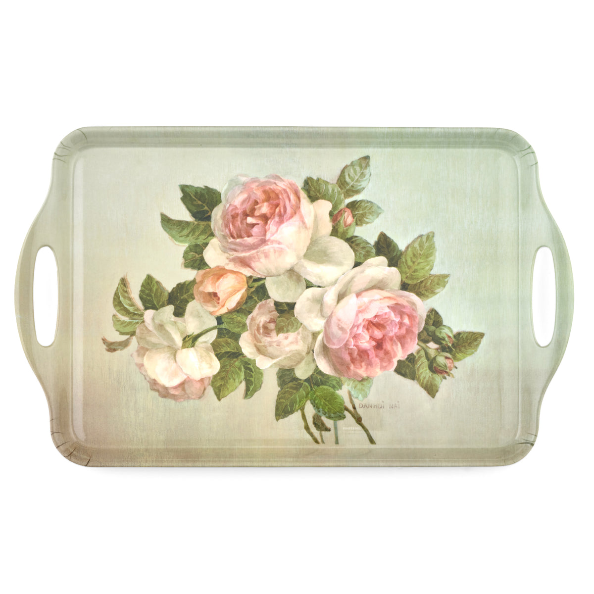 Antique Rose Large Handled Tray