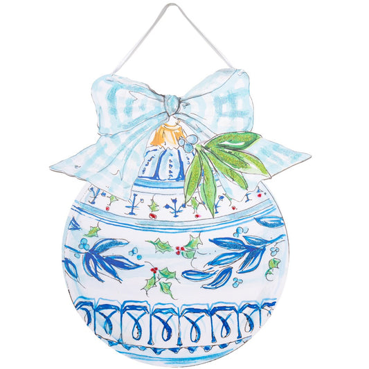 Winter Wonderland Ball Ornament PVC Door Hanger