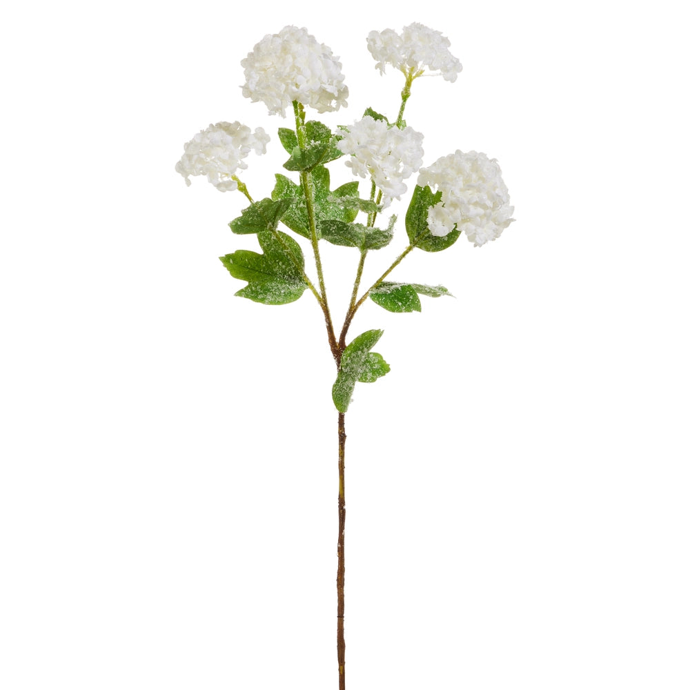 24" Iced White Snowball Hydrangea