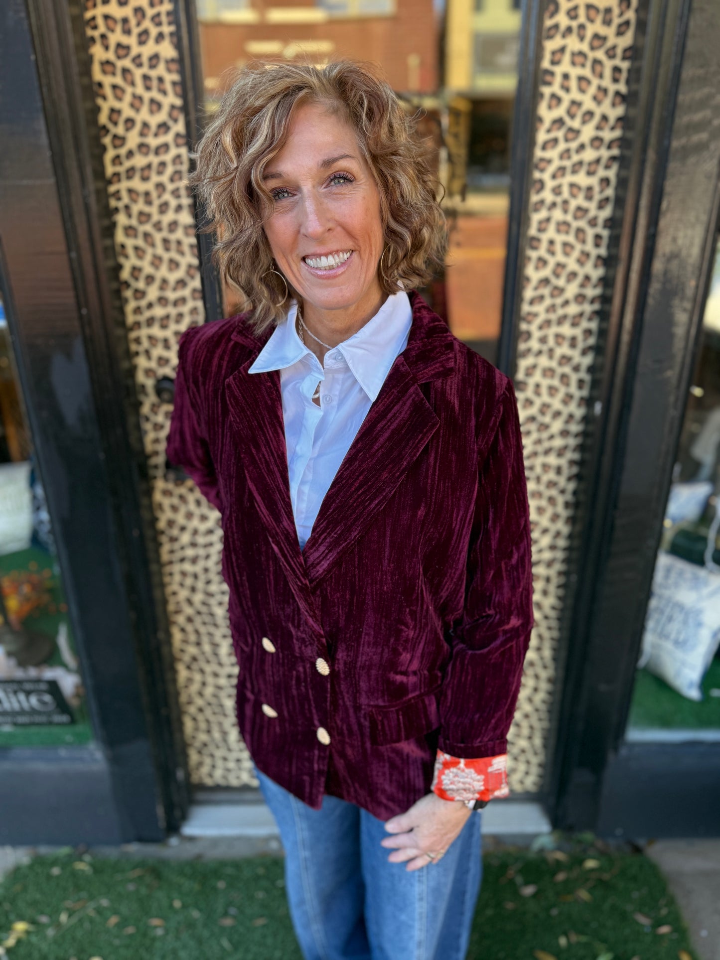 Kim Crushed Velvet Jacket