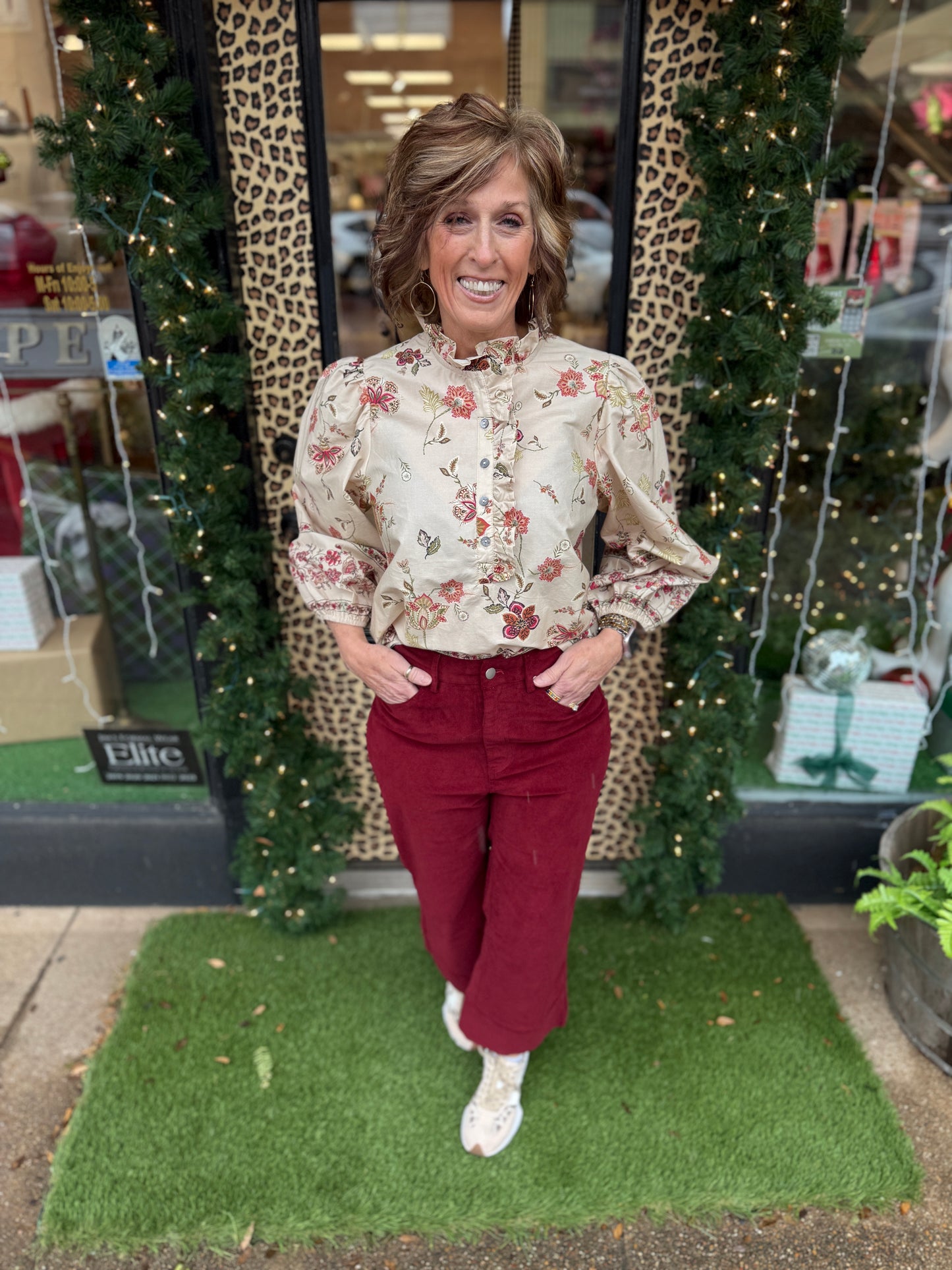 Corduroy Wide Leg Pants