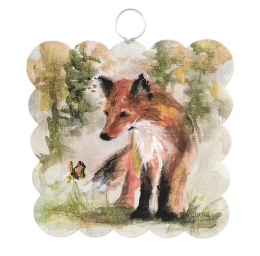 Mini Scallop Art Fall Fox