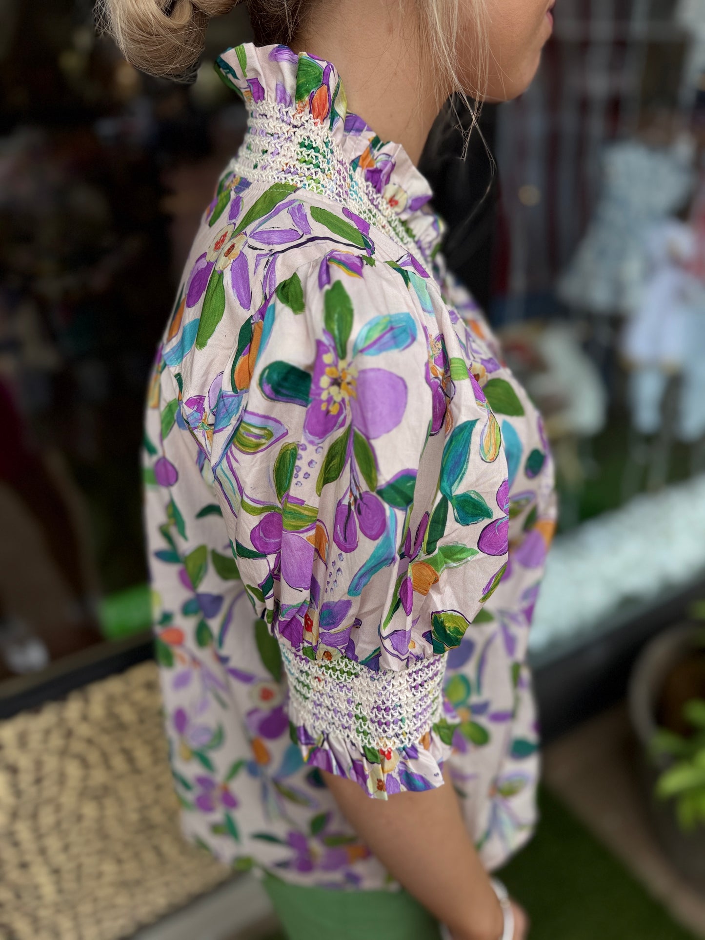 The Lavender Floral Top