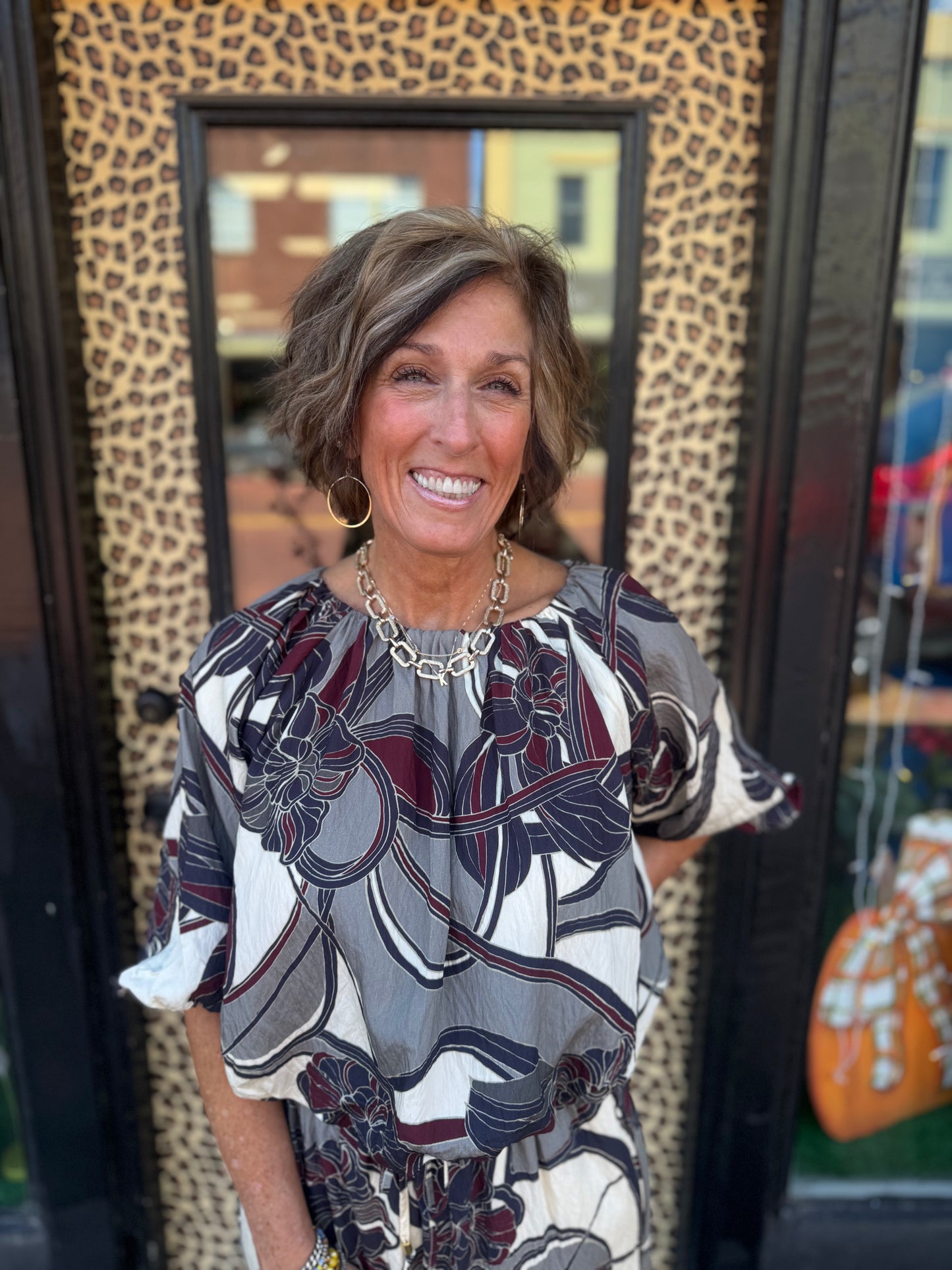 Pattern Cinch top