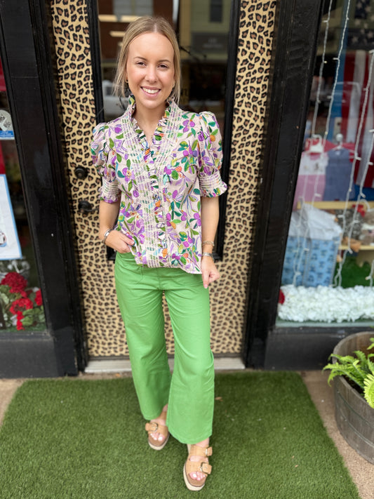 The Lavender Floral Top