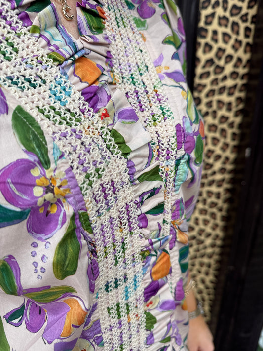 The Lavender Floral Top