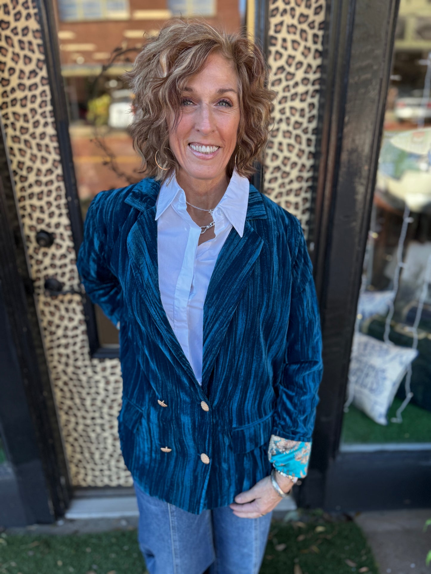 Kim Crushed Velvet Jacket