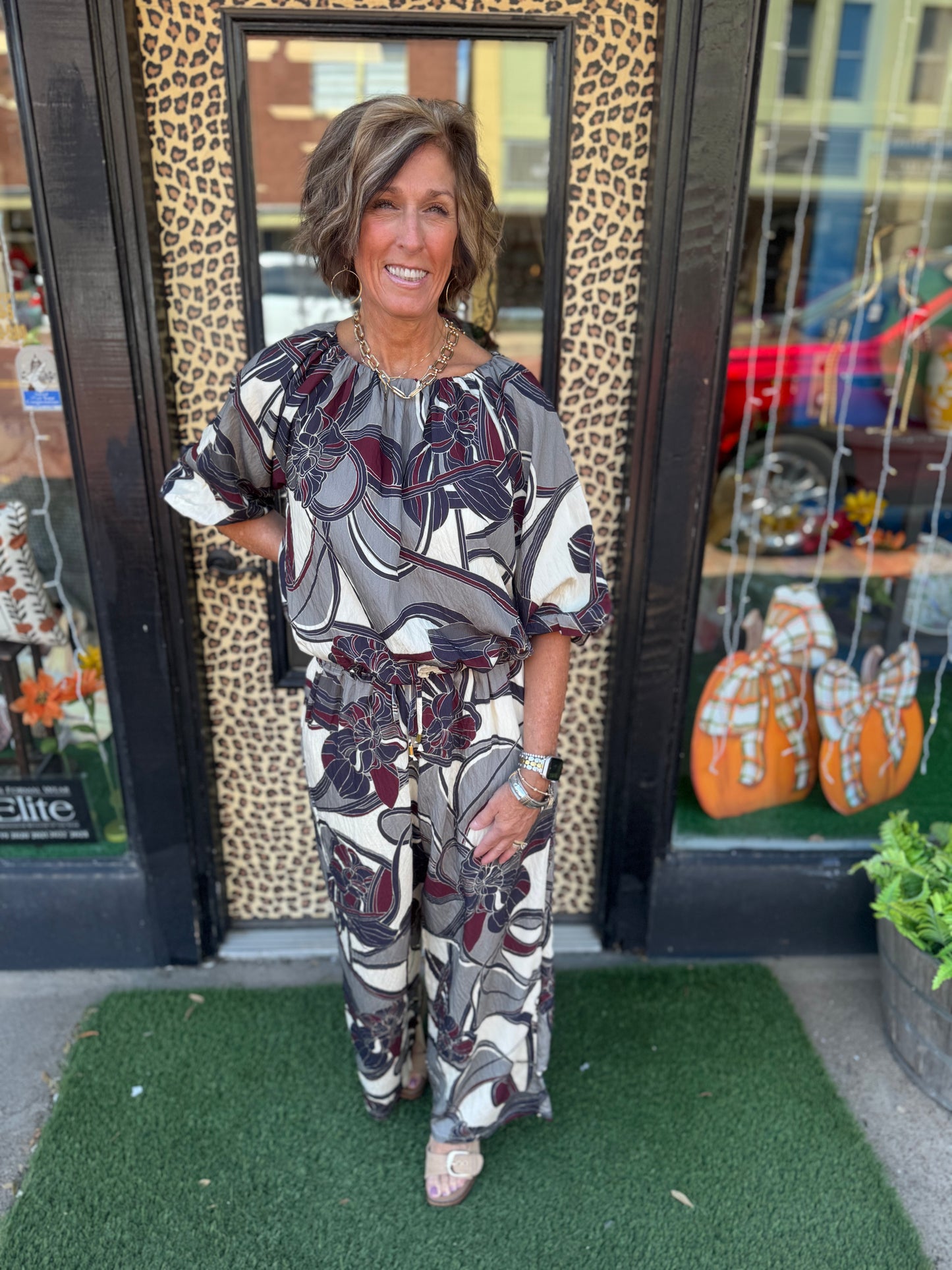 Pattern Cinch top