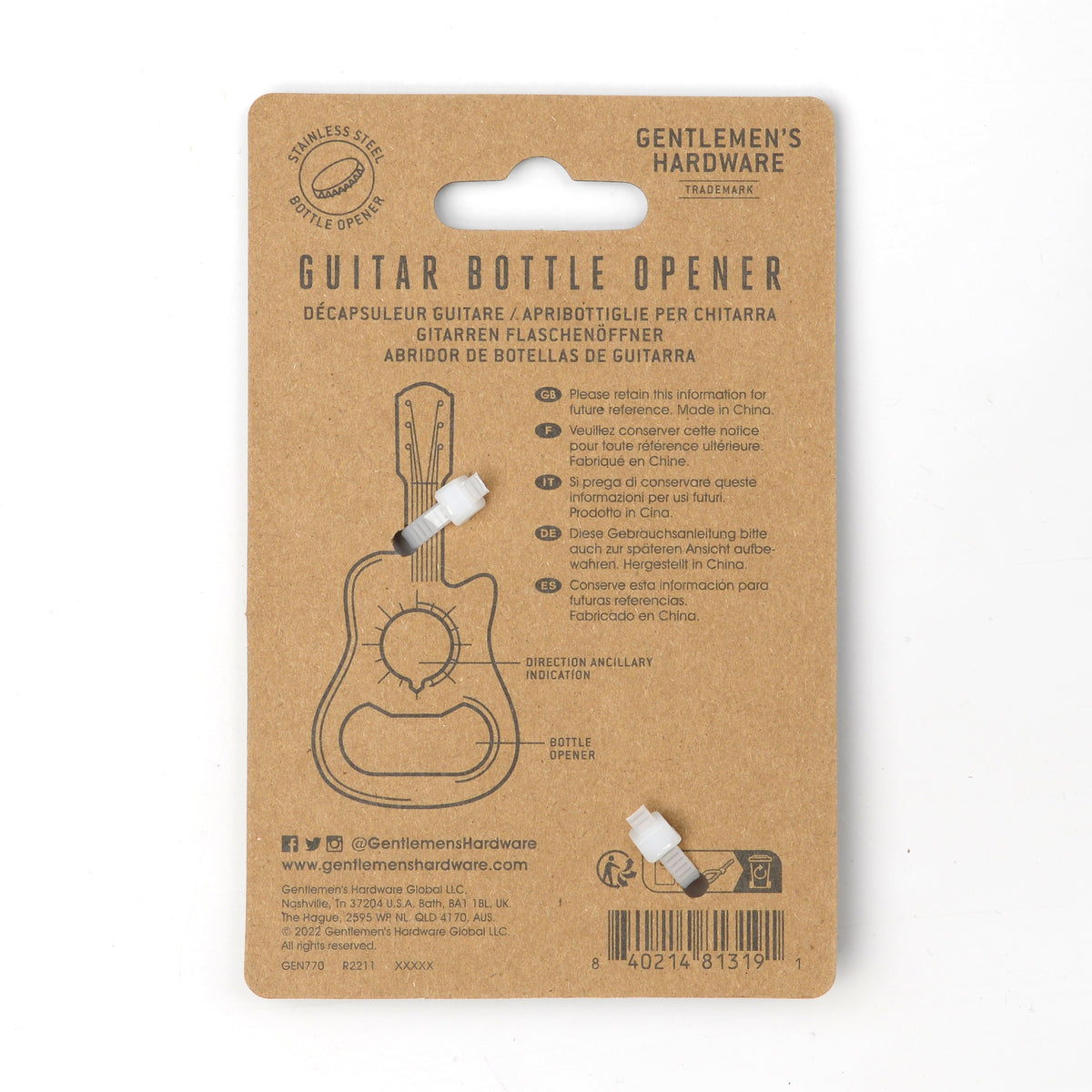 Guitar Bottle Opener