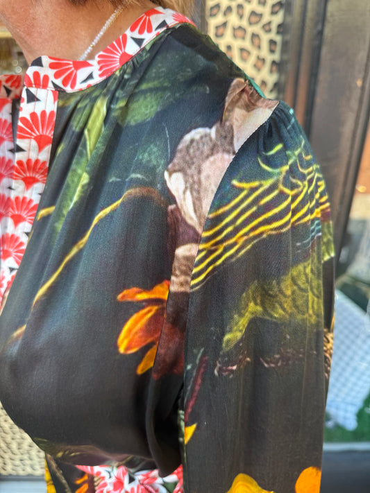 Audubon Drop Waist Dress