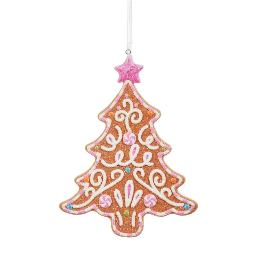 5" Bright Gingerbread Tree Ornament