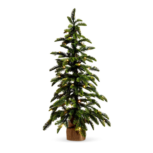 36" Lighted Pine Tree In Bag