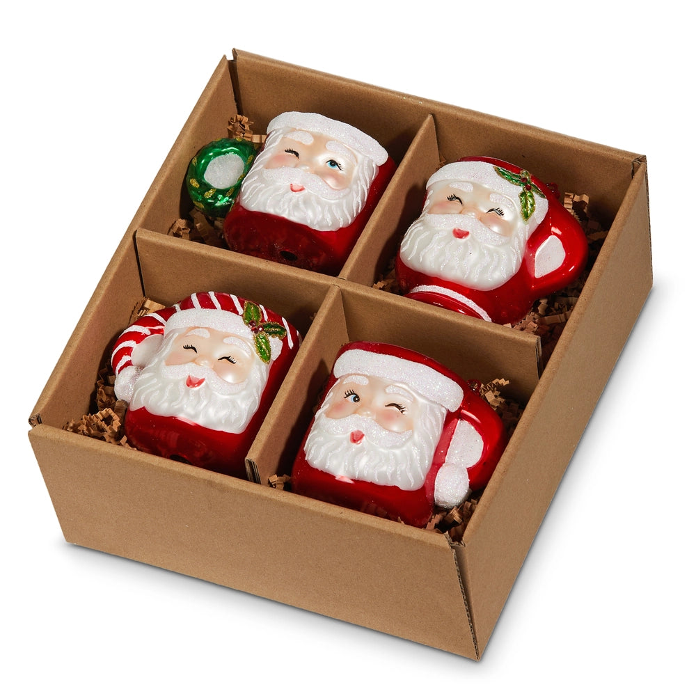 2.75" Santa Mug Ornaments Individual