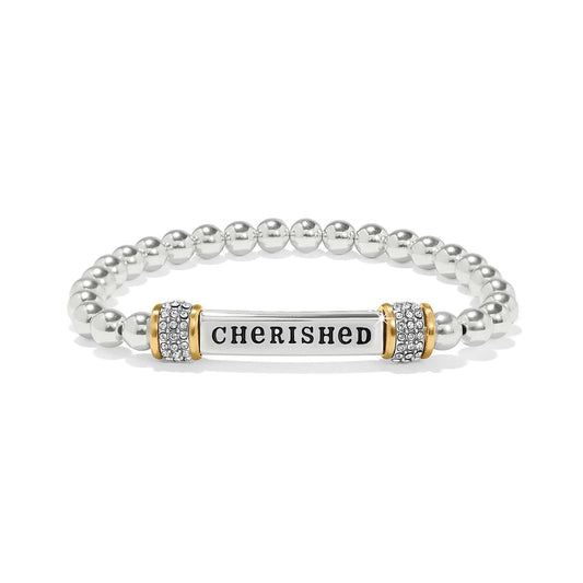 Meridian Cherished Two Tone Stretch Bracelet