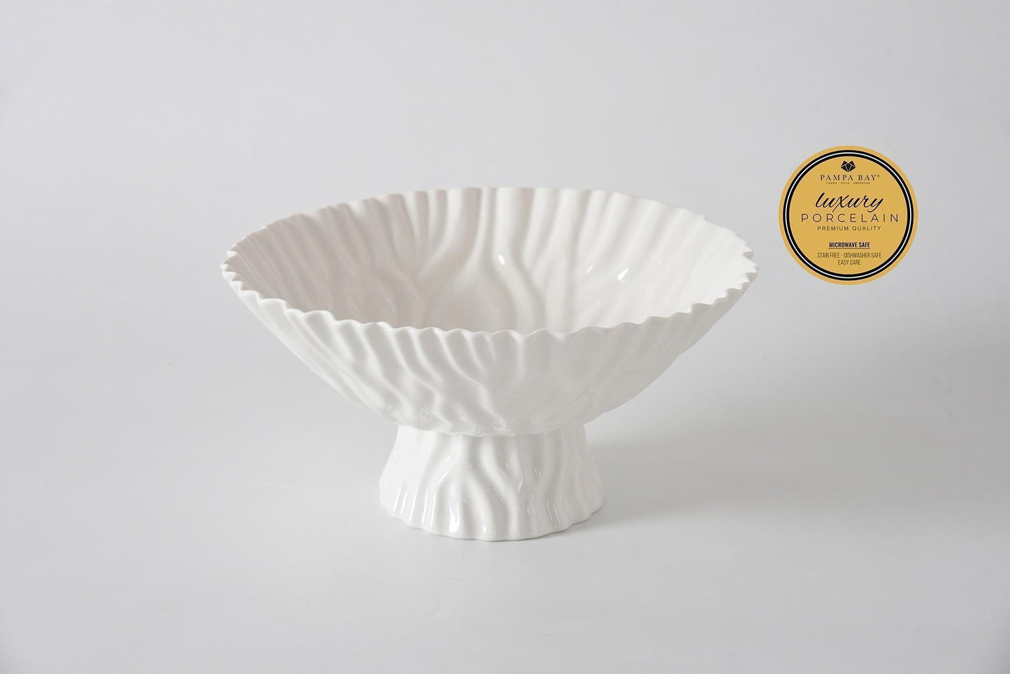 Mascali Bianca Large Footed Bowl